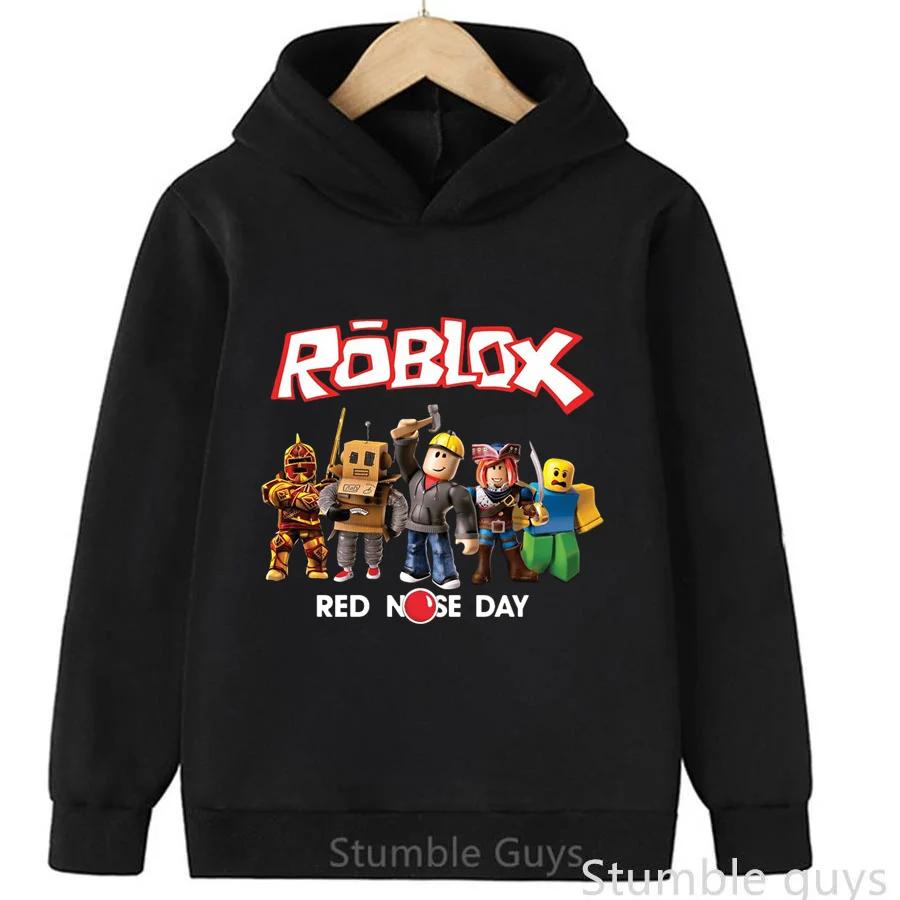 Толстовка Roblox для детей с капюшоном, толстовка с принтом Roblox World, модная теплая одежда для мальчиков и девочек