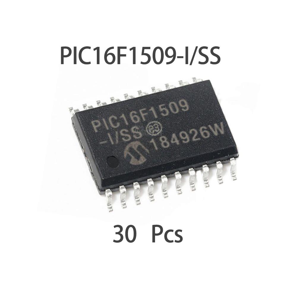 1~100Pcs New Original PIC16F1509-I/SS SSOP20 Surface Mount 12 Channel 10Bit ADC 8Bit Microcontroller Analog Semiconductor IC