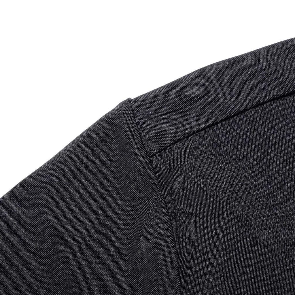 Li-Ning Футболка Fitness Series Letter Print Sun Protection быстросохнущая с круглым вырезом и короткими рукавами для мужчин, черная ATST505-1