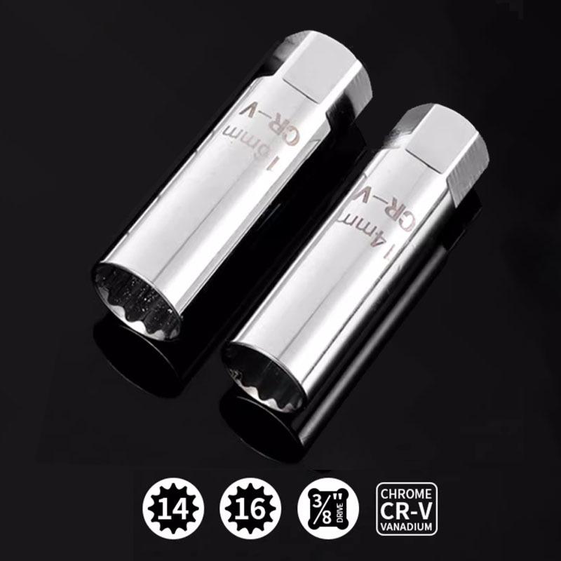 Адаптер для торцевого ключа для свечей зажигания 14 16 мм Установка Замена Ремонтный комплект Крутящий момент Магнитный Удалить Удаление Зазор Инструмент АВТО Механический