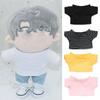 Dressing Game Playing House 20CM Doll T-shirt Stripes Short Sleeve Idol Doll Clothes Cotton Stuffed