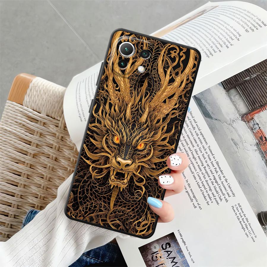 Чехол для телефона Dragon Totem Funda для Xiaomi Mi 12X 12 11 11T 14 12T Pro 10T 15 Pro 13 Lite