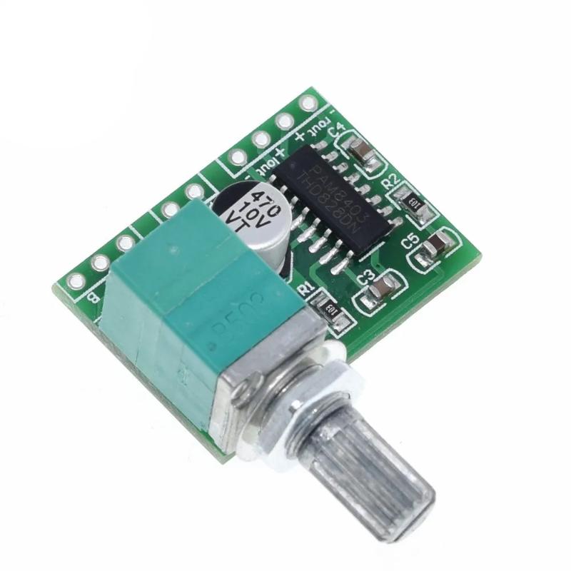 Mini PAM8403 Audio Amplifier Board Dual Channel DC5V USB Power Digital Stereo Sound Module for DIY Speakers