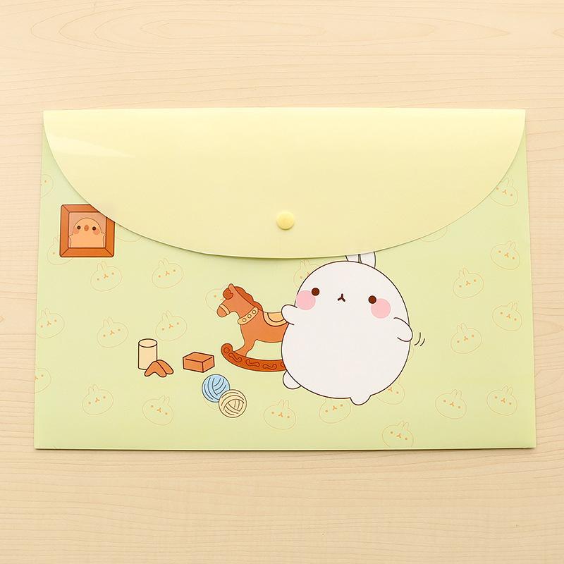 1 шт. водонепроницаемый мультикарманный пластиковый Kawaii A4 папка для файлов сумка-органайзер для документов чехол офисные школьные канцелярские принадлежности