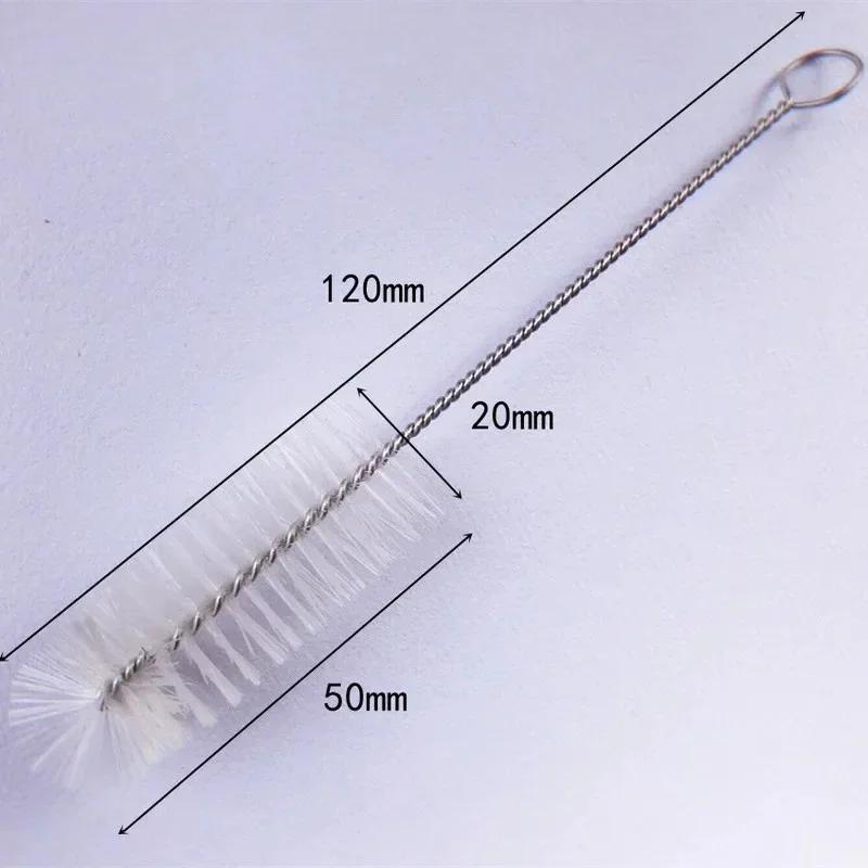 10 шт. набор щеток для чистки соломинок для питья, щетки для чистки трубок из нейлона и нержавеющей стали с длинной ручкой для соломинок