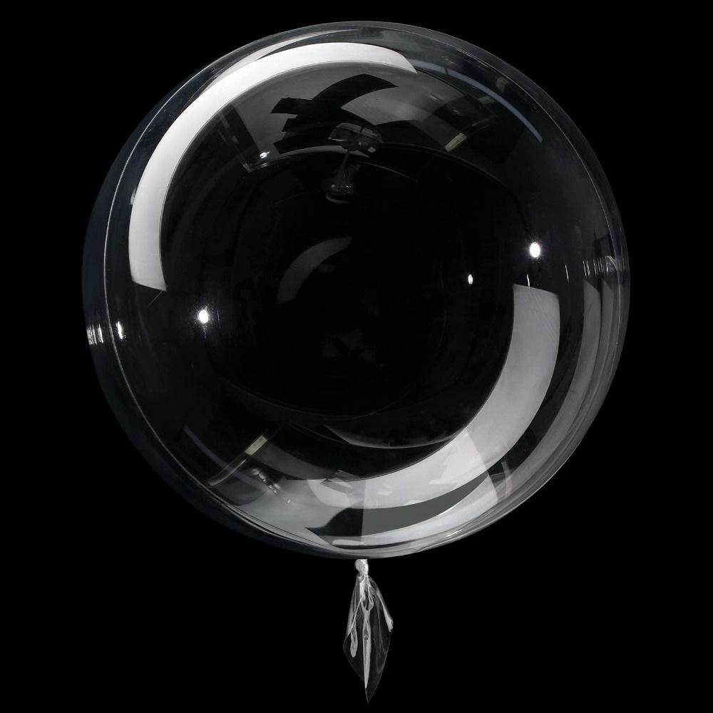 40 шт. 12 дюймов, 18 дюймов, 20 дюймов, 24 дюйма, пузырь, воздушный шар Бобо, круглые прозрачные воздушные шары для вечеринки, день рождения