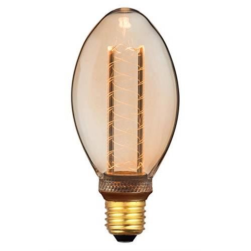 Greenandco 8x Ampoule à LED Décorative Style Vintage Rétro Industriel Antique Edison E27 B75 4W 200lm 1800K (blanc très chaud) 320