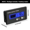 Indicateur de jauge batterie LCD wattmètre universel 12–84V (Bleu) — plomb &amp; lithium