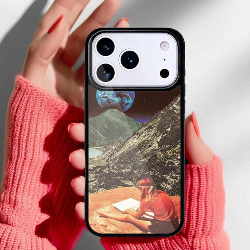 Психоделическая арт-эстетика Чехол для телефона для iPhone 17 Air 16e 15 14 13 Pro Max Задняя крышка для 12 11 Pro Coque