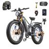 BURCHDA Электровелосипед RX80 для взрослых, двигатель 2500 Вт, аккумулятор 48 В 20 Ач, широкие внедорожные шины 26 дюймов, горный и снежный электровелосипед, внедорожный велосипед
