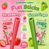 YEM ZANMANG LOOPY Конфеты-полоски жевательные фруктовые снеки 60 г, 2 вкуса | Сладкий насыщенный вкус, Жевательная текстура, Удобный перекус