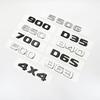 Silver Black Letters 550G 4X4 850 550 D35 B40 D6S B63 Emblem for Mercedes Benz Brabus G Car Trunk Rear W463 W464 Logo Sticker AU1