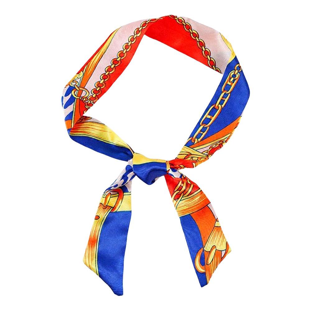 Long Small Silk Scarf Double-Sided Streamer Neck Scarf Slender Scarf  Neckwear/Wrist/Waistband