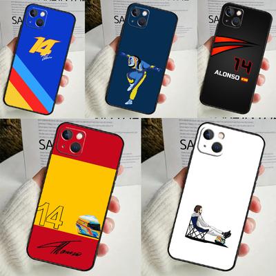 Чехол для телефона F1 Racing Fernando Alonso 14 для iPhone 16 15 14 13 12 11 Pro Max Mini X XR XS Max 7 8 Plus