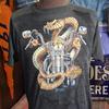Vintage 1989 Harley Davidson 3d emblem soft Burnout thin mc biker 80s motorcycle t shirt 44 L