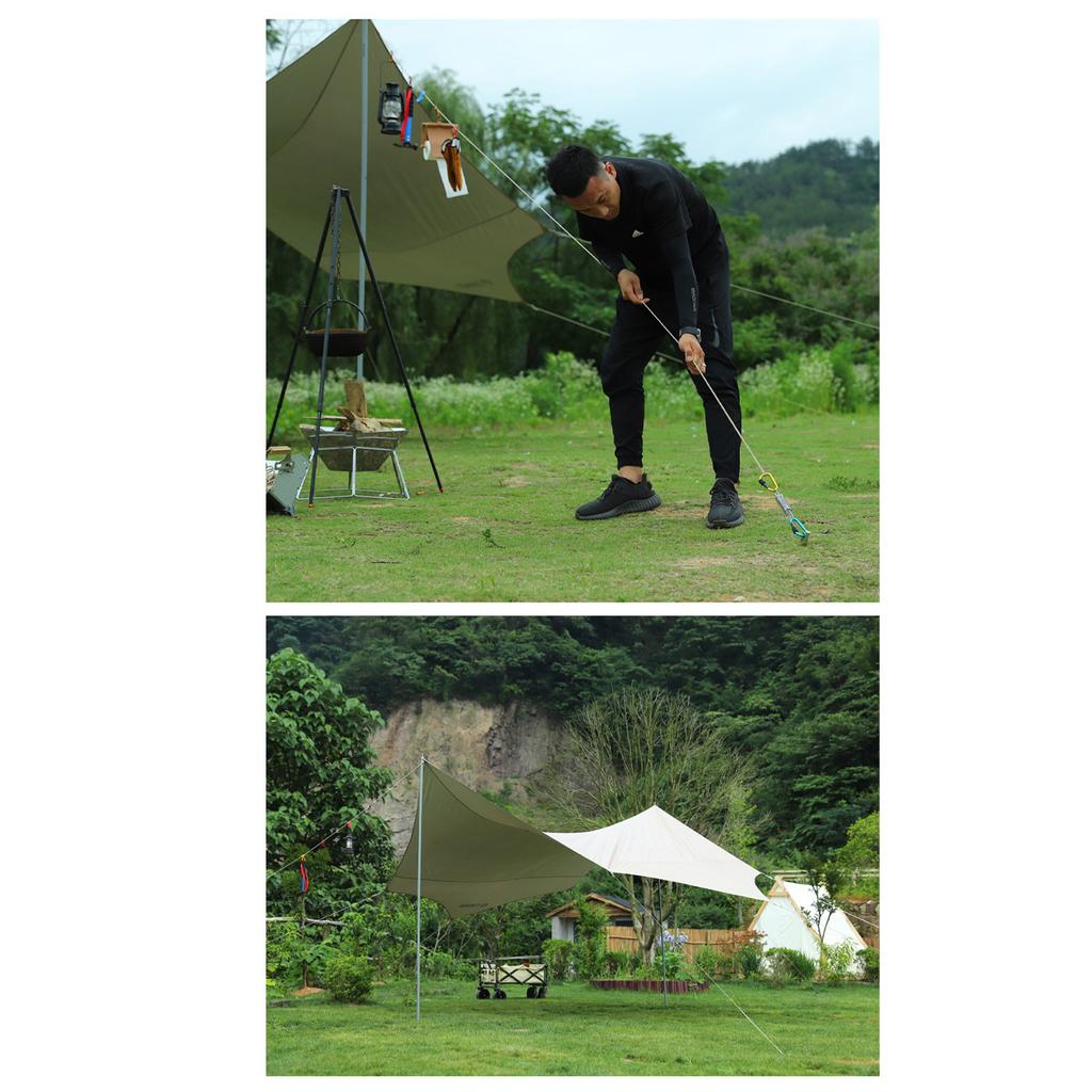 Tent Spring Buckle Stainless Steel High Strength Tightness Adjustment Rope Tensioner Awning Fixed