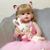 55 см кукла реборн, полностью силиконовая виниловая игрушка для новорожденных для девочек, принцесса Бебе, сопровождающая игрушка
