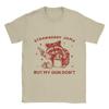 Men Strawberry Jams But My Don't Funny Raccoon T Shirt  100% Cotton Tops Novelty Short Sleeve O Neck Tee Shirt Printed T-Shirts