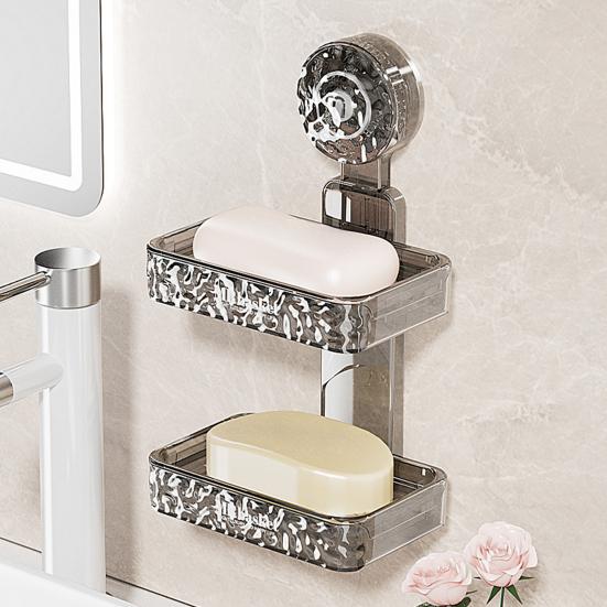 Стеллаж для хранения душевой кабины с присосками, легкая вентиляция, не требуется сверление