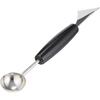 Tiger Crown Fruit Decorator, Stainless Steel, V-Cut, Spherical, Black, 29 X 19 X 190mm, 582