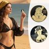 Sexy Double-sided 3D Commemorative Coin Girl Commemorative Badge Funny And Interesting Commemorative Badge Interesting Gift