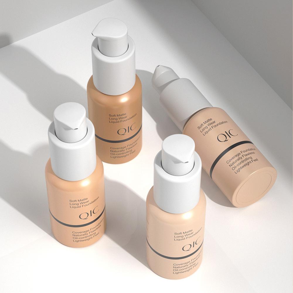 QIC 30 мл матовый тональный крем для макияжа, профессиональный маскирующий крем для лица от темных кругов, долговечный крем-корректор для глаз, косметический