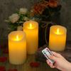 3/9pc Realistic LED Flickering Flameless Candles with Timer Remote Battery Operated Tea Light Electronic Candle for Home Decor