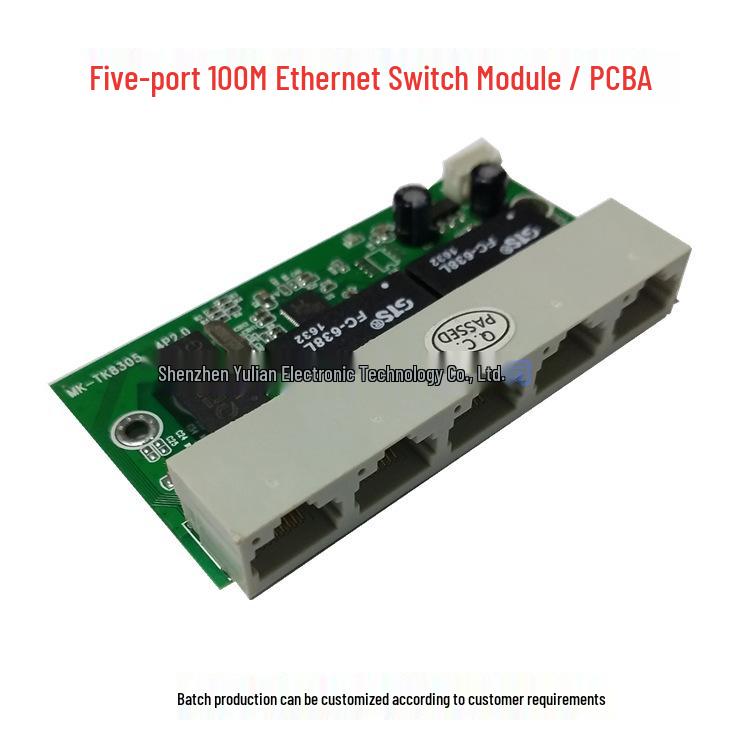 Five-Port Gigabit Industrial Network Switch Module for Monitoring