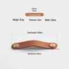Nordic Soft Leather Anti-Collision Handle for Children's Room - Brass Door, Wardrobe, and Drawer