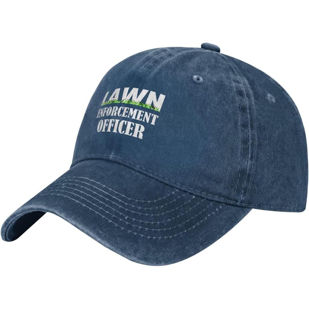 Lawn EnforceUnisext Officer Baseball Cap Washed Cotton Adjustable Graphic Dad Hat for Unisex