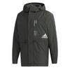 M Mhs Wd Hb Lger 24/7 Setup Tech Letter Logo Printed Hooded Long Sleeve Jacket Men Jacket Dark-Green GE0368