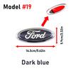 Car Front Hood Emblem For Ford Focus Fiesta Ranger Mondeo S-MAX Kuga Mustang F150 F250 F350 MK2 Rear Boot Trunk Logo Accessories CVX1