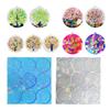 Life Tree Pattern Silicone Mold Holographic Resin Mold DIY Keychain Jewelry Ornament Pendant Tool Crafts Making Supplies