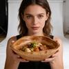 Irregular Shape Fruit Tray Polished Serving Bowl Practical Wooden Salad Bowl  Vegetable