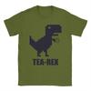 Men's T-Shirt Tea-Rex T-Rex Dinosaur Teacup Funny 100% Cotton Tee Shirt Short Sleeve Cartoon Cute T Shirts Merchandise Gift Idea