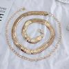 Simple Chain Belt Women Lady High Waist Gold Belts Waistband For Party Jewelry Dress Metal Chain Belt