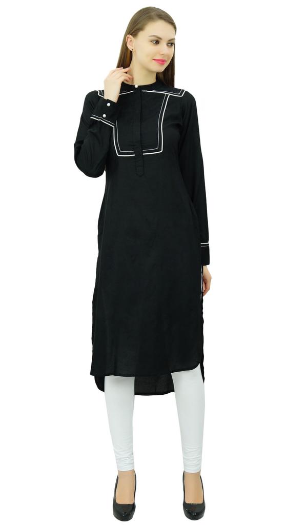 Phagun Дизайнерская индийская пенджабская курта из вискозы для женщин, этническая прямая повседневная туника