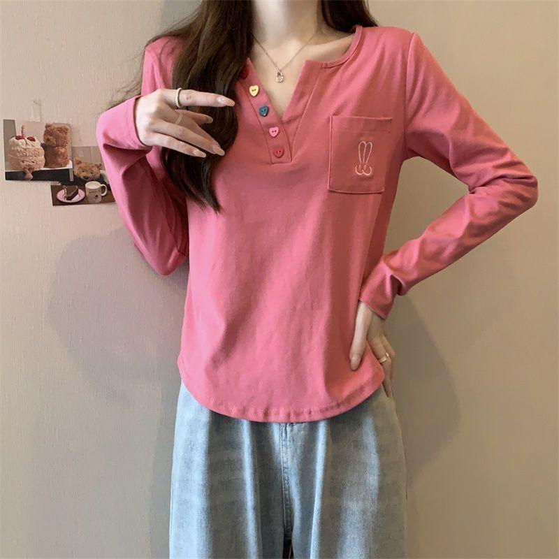 Women Letter Graphic Long Sleeve Tee Crew Neck Side Seam Detail Cropped Slim Fit Casual Street Top