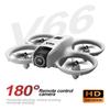 2025 New V66 Mini Drone 8K HD Dual Camera Five-way Obstacle Avoidance Foldable Remote Control Quadcopter WiFi FPV Children's Toy Gift