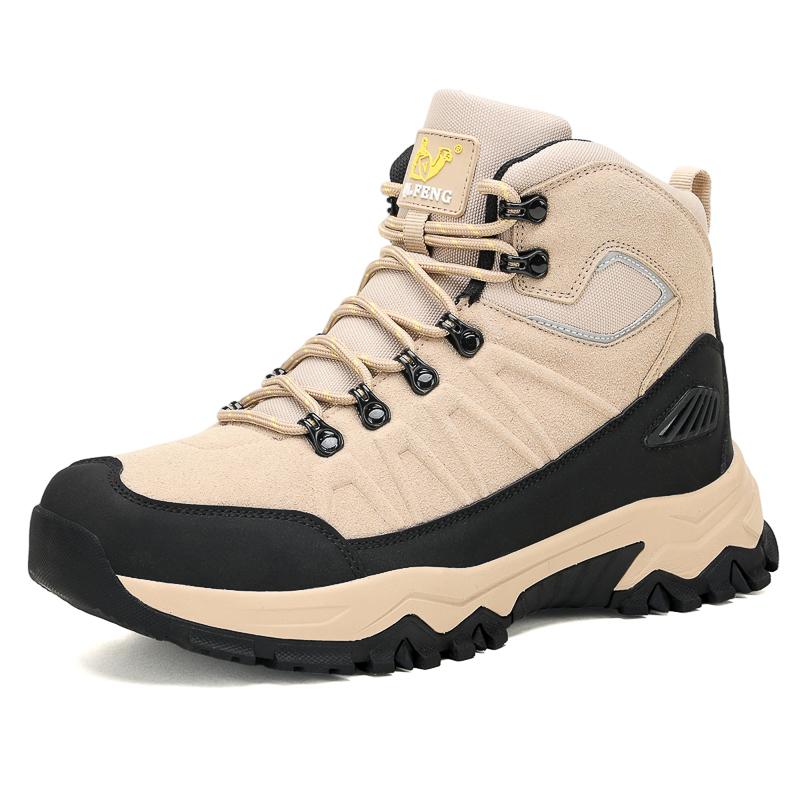 Высококачественные мужские зимние теплые сноубутсы для защиты от холода, новые ботинки оверсайз с высоким верхом, уличная противоскользящая обувь для альпинизма