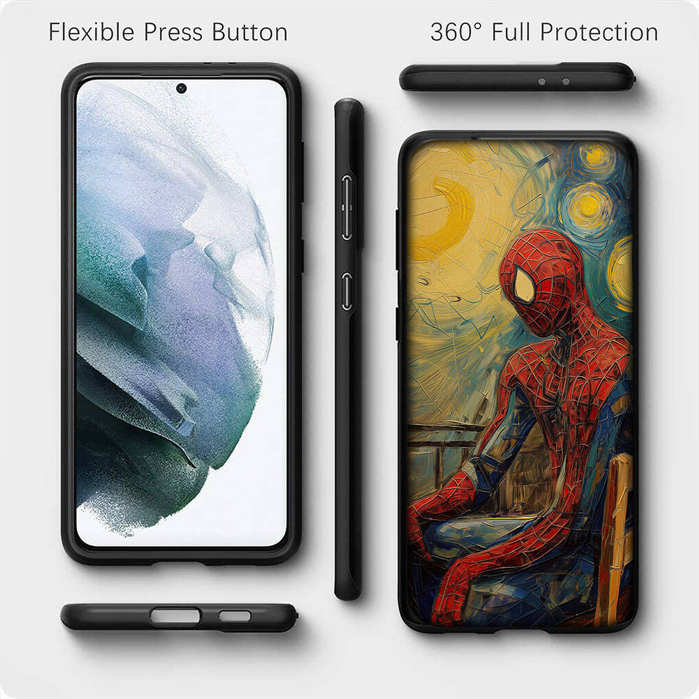 Для Samsung Galaxy S25 S24 S23 iPhone 17 16 15 Xiaomi Redmi Note 14 13 12 11 Plus Pro Max XR A37 Чехол Мультяшный Человек-паук Spiderman OPPO Huawei Обложка