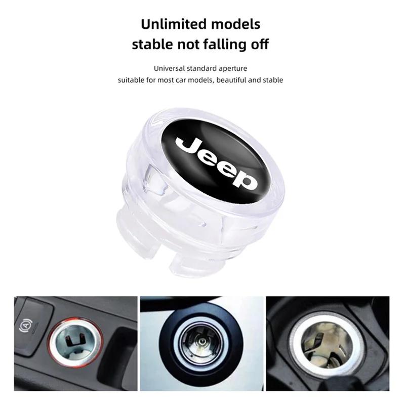 Для автомобиля Jeep Крышка прикуривателя Пылезащитный колпачок Декоративные аксессуары Для Jeep Grand Cherokee Wrangler JK Gladiator Compass Re