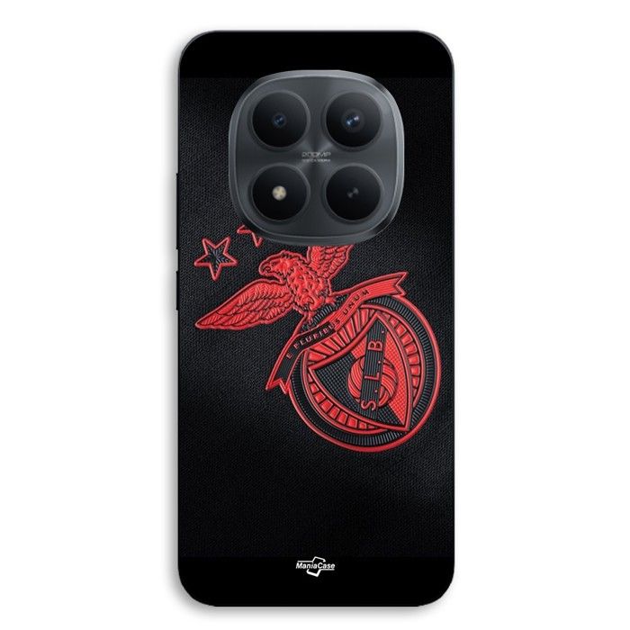 Coque pour téléphone - MANIACASE - Xiaomi Redmi Note 15 Pro Plus 5G - Silicone TPU - Motif SCP Benfica - Noir