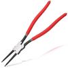 Snap Ring Pliers, Straight, Long Type, 3mm Jaw Tip Diameter, 325mm Total Length, Straight Jaws, for Holes, Dedicated Tool for Installing and