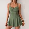 Cri-Cross Swimwear Push Up Straps Swimsuit For Women Summer Bathing Suit Swimdress