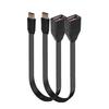 Плоский силиконовый OTG кабель-адаптер Type C на USB 2.0 для подключения флешек, кардридеров, мышей, клавиатур
