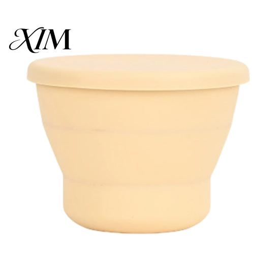 Lightweight Sport Water Container Collapsible Travel Cup with Lid, 170ml Foldable Silicone Drinking for Camping Hiking Leakproof Coffee Mug
