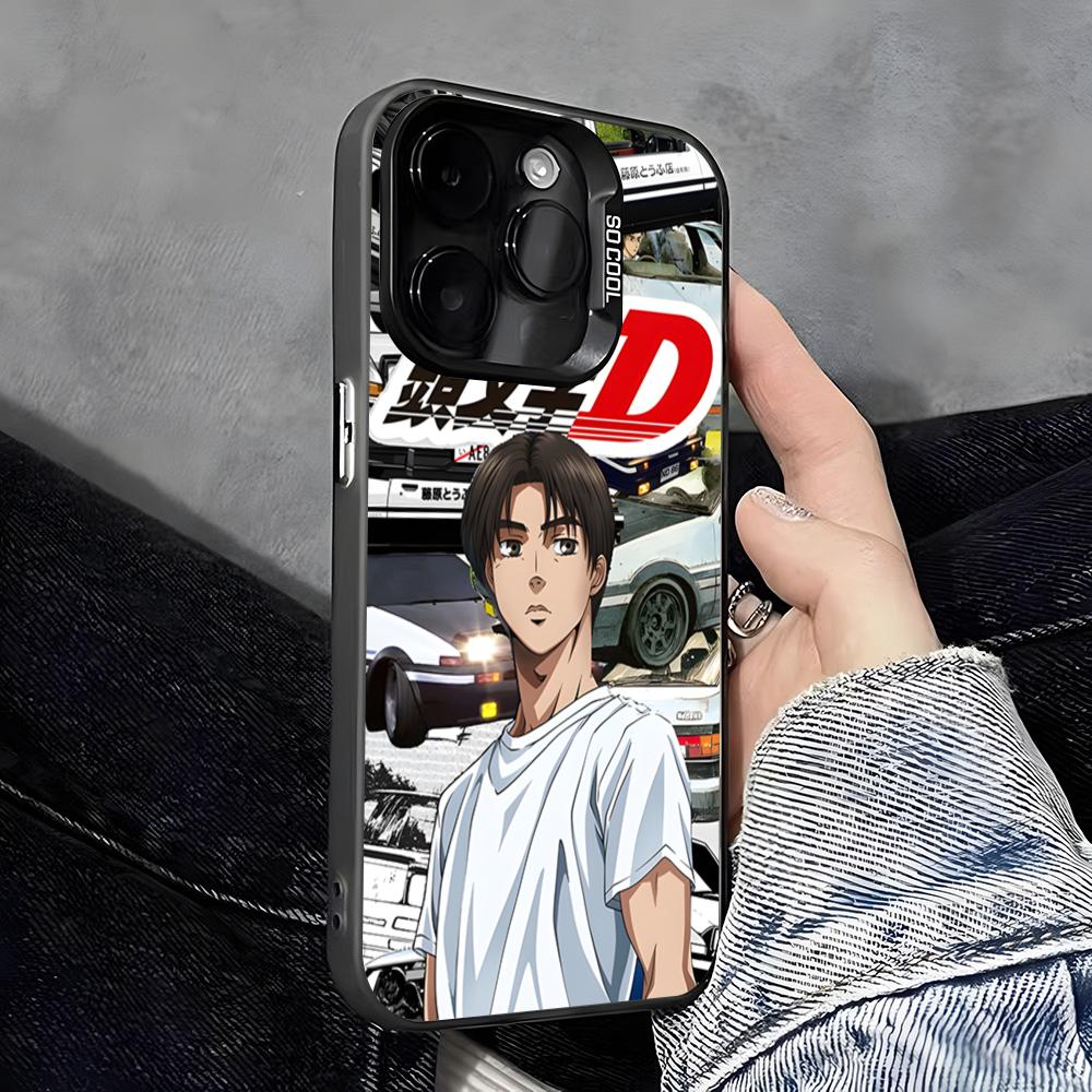 Горячий японский аниме I-Initial D Чехол для телефона Для IPhone 17 Pro Max 16 Pro Max 15 14 13 11 12 Mini Xs X Xr 7 8 Plus Se Цвет Серебристый