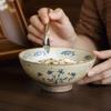 Japanese Retro 5.5-Inch Coarse Pottery Tall Bowl Handmade Dessert Bowl Homestay Rice Bowl Sugar Water Bowl Outlet