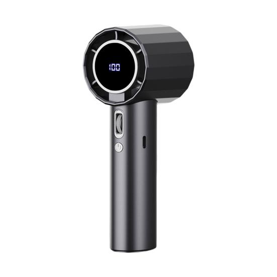 Ручной охлаждающий вентилятор с 100-скоростным регулируемым ЖК-дисплеем, USB-зарядкой, летний портативный дорожный карманный мини-персональный вентилятор